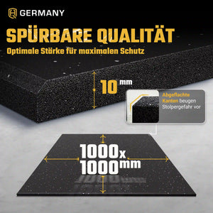 Indoor Sportboden 100 x 100 cm | 10 - 20 mm