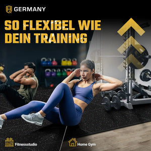 Indoor Sportboden 100 x 100 cm | 10 - 20 mm