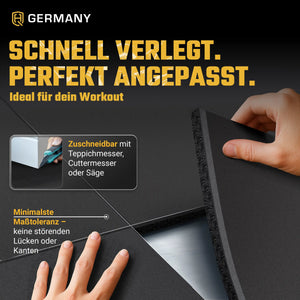 Indoor Sportboden 100 x 100 cm | 10 - 20 mm