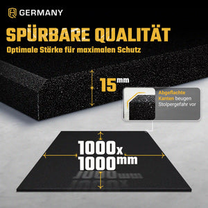 Indoor Sportboden 100 x 100 cm | 10 - 20 mm