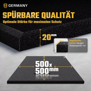 Indoor Sportboden 50 x 50 cm | 20 mm
