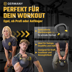 Powdercoat Kettlebell 2-32KG