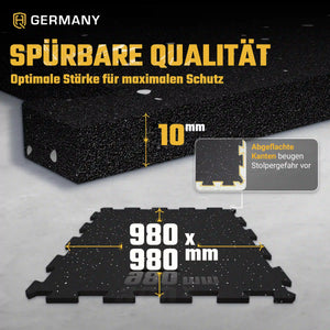 Puzzle Sportboden 98 x 98 cm | 6 - 30 mm