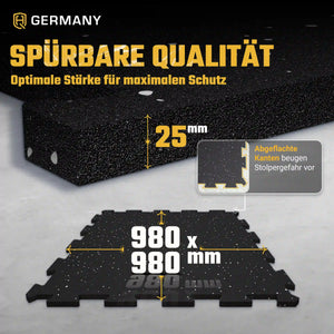 Puzzle Sportboden 98 x 98 cm | 6 - 30 mm