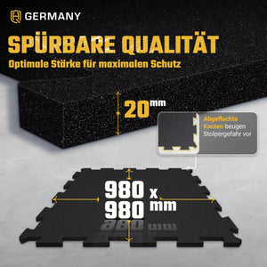 Puzzle Sportboden 98 x 98 cm | 6 - 30 mm