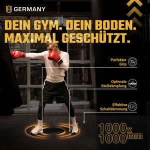 Antishock Sportboden 100 x 100 cm | 25 - 40 mm