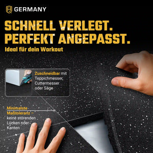 Antishock Sportboden 100 x 100 cm | 25 - 40 mm