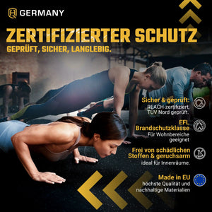 Antishock Sportboden 100 x 100 cm | 25 - 40 mm