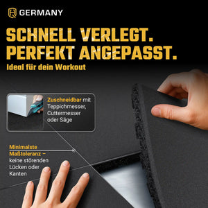 Antishock Sportboden 100 x 100 cm | 25 - 40 mm