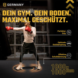 Antishock Sportboden 100 x 100 cm | 25 - 40 mm