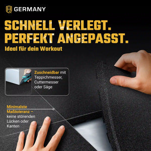 Antishock Sportboden 100 x 100 cm | 25 - 40 mm