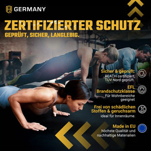 Antishock Sportboden 100 x 100 cm | 25 - 40 mm