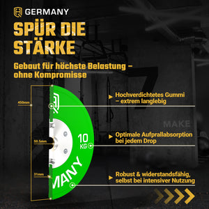 Competition Bumper Plates 5-25KG | Paar/Set