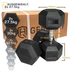*B-Ware* Hexagon Hanteln | 2.5 - 37.5kg