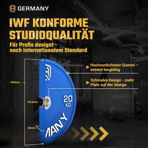 Olympic Bumper Plates 5-25KG | Paar/Set