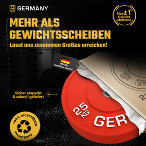 Olympic Bumper Plates 5-25KG | Paar/Set