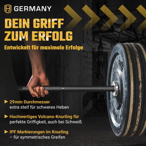 Performance Powerlifting Langhantelstange | 220cm | 1.000kg