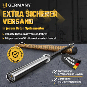 Performance Powerlifting Langhantelstange | 220cm | 1.000kg