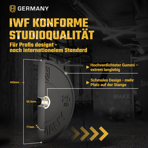 Training Bumper Plates 5-25KG | Paar/Set