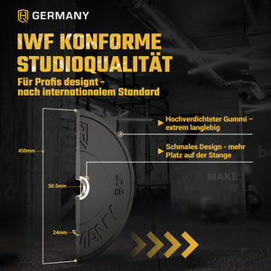 Training Bumper Plates 5-25KG | Paar/Set