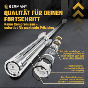 Training Allrounder Langhantelstange | Hartchrom-Beschichtung | Men/Women