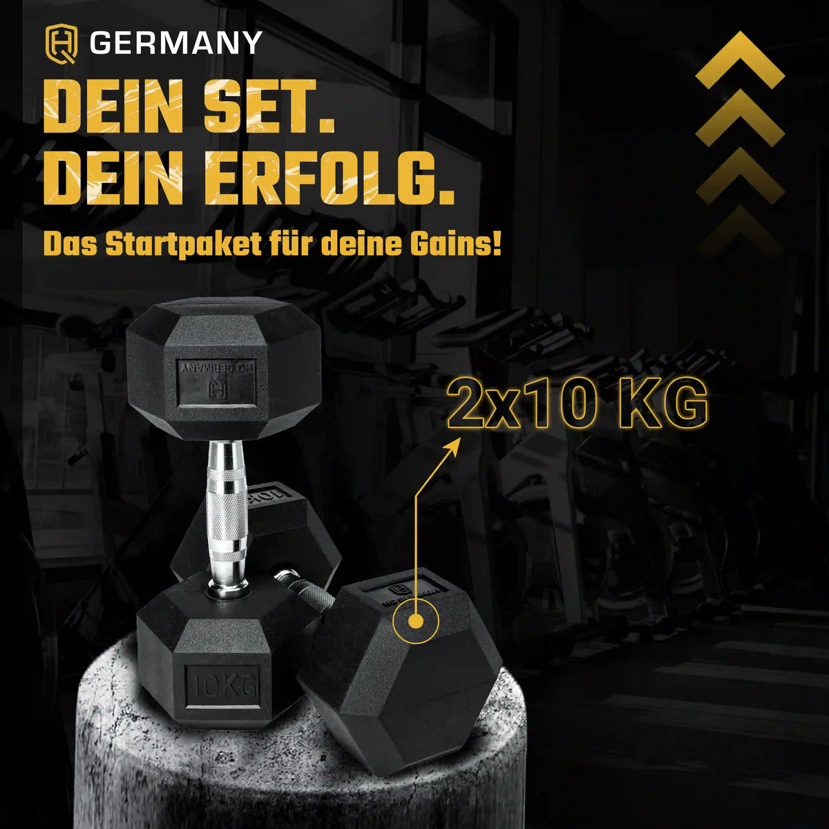 Hexagon Hantel Paar | 2.5 - 37.5kg