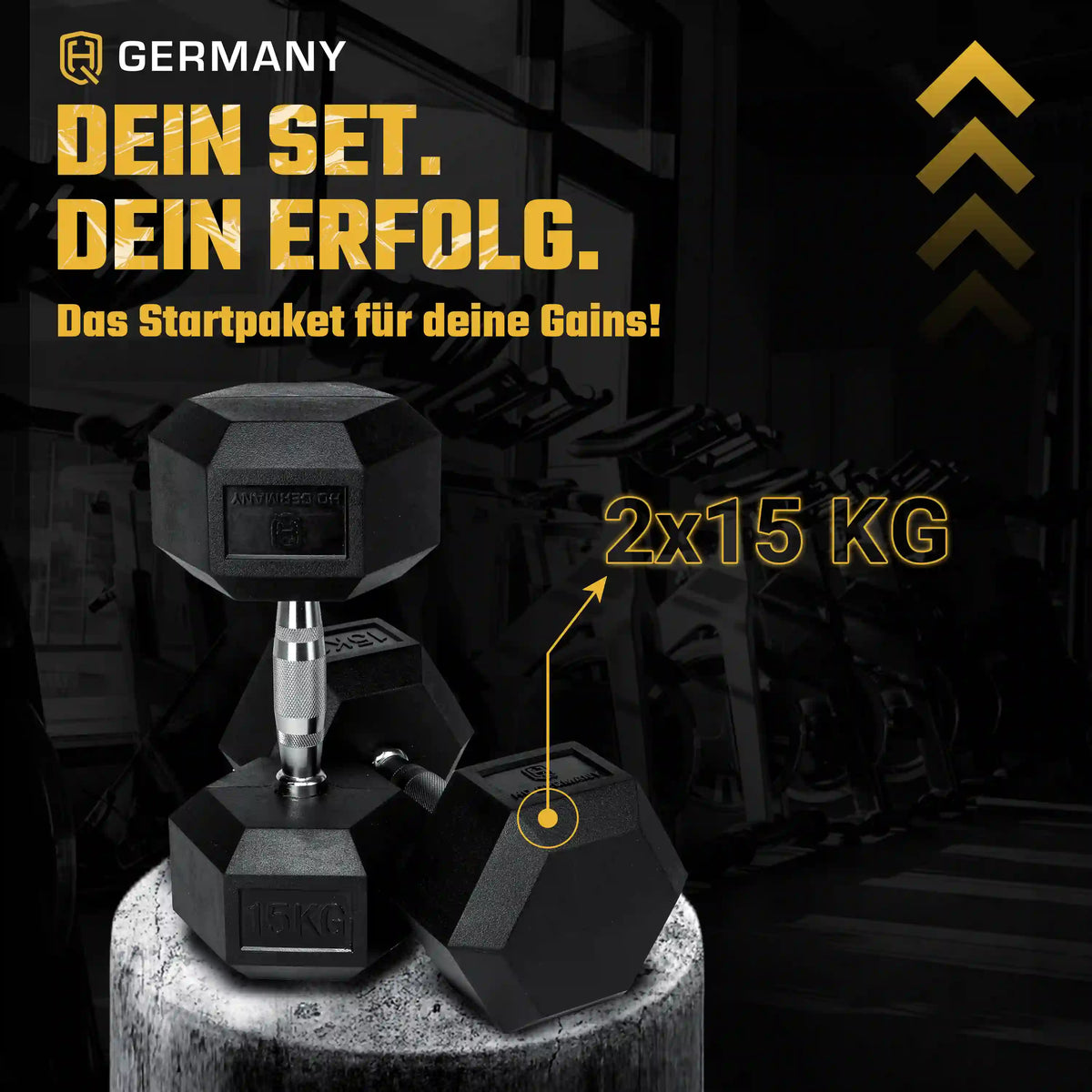 Hexagon Hantel Paar | 2.5 - 37.5kg