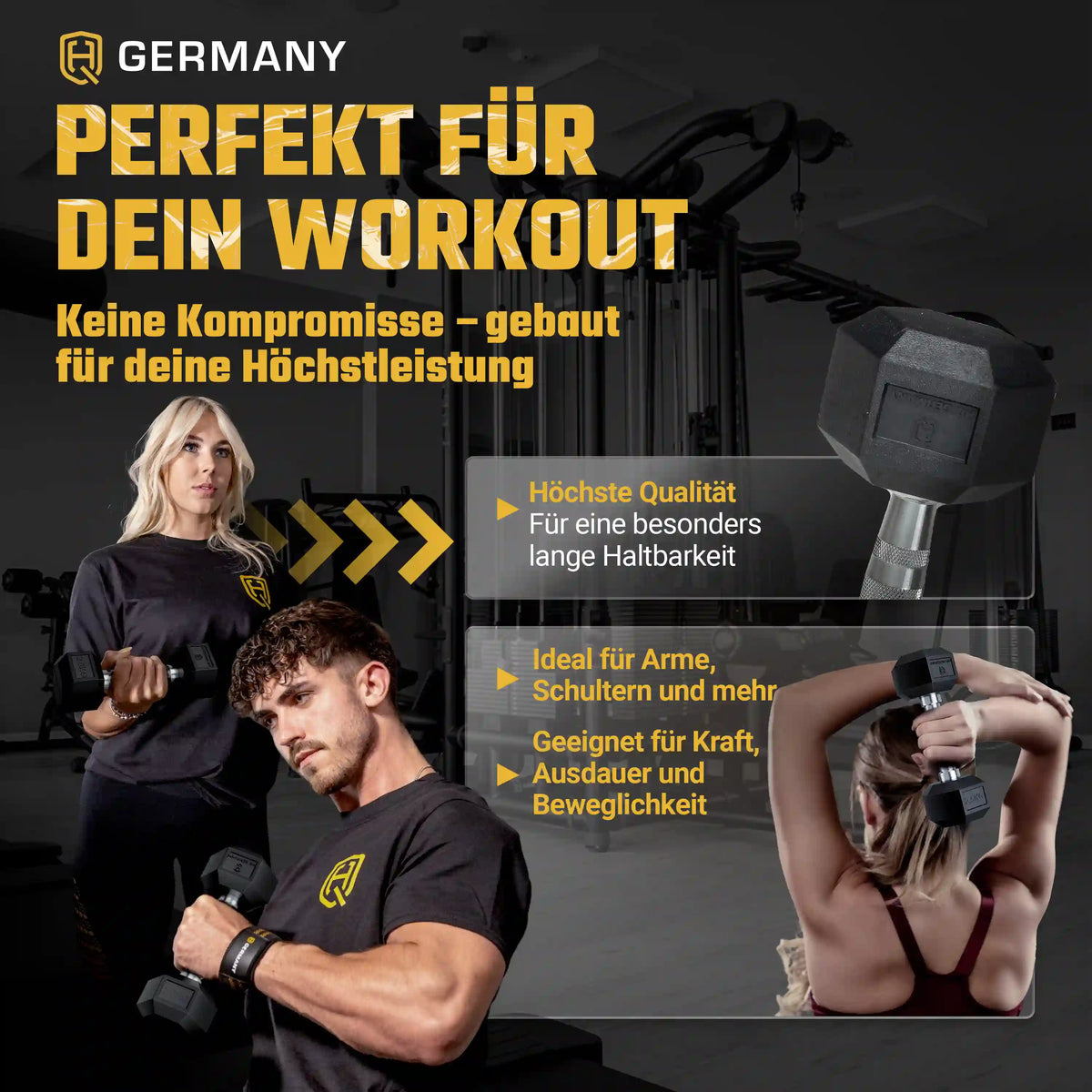 Hexagon Hantel Paar | 2.5 - 37.5kg