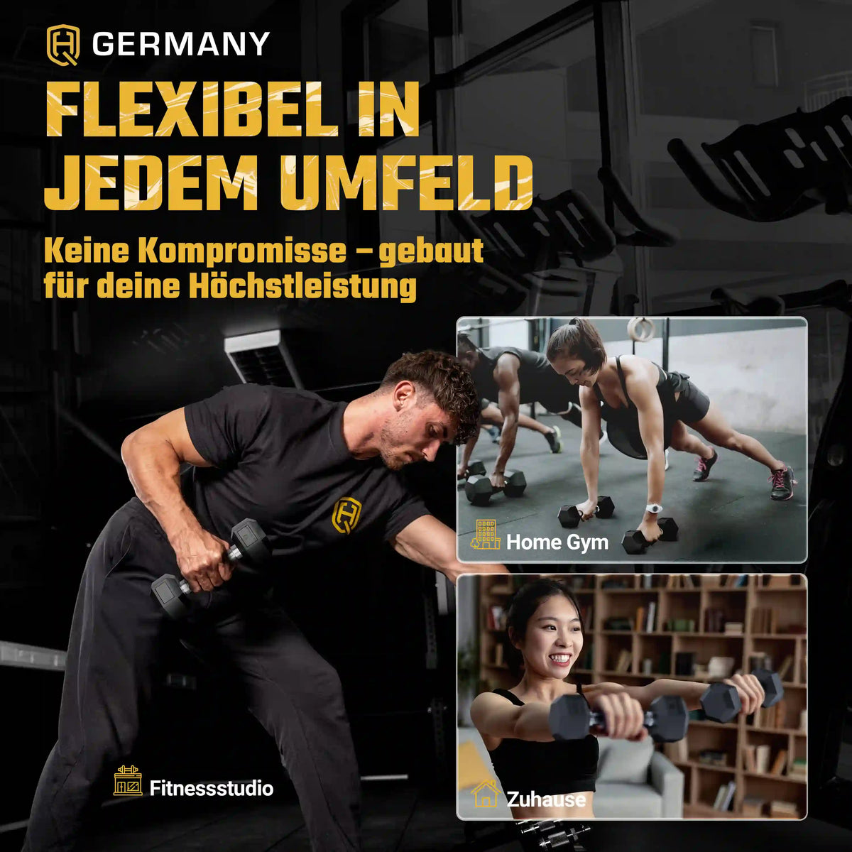 Hexagon Hantel Paar | 2.5 - 37.5kg