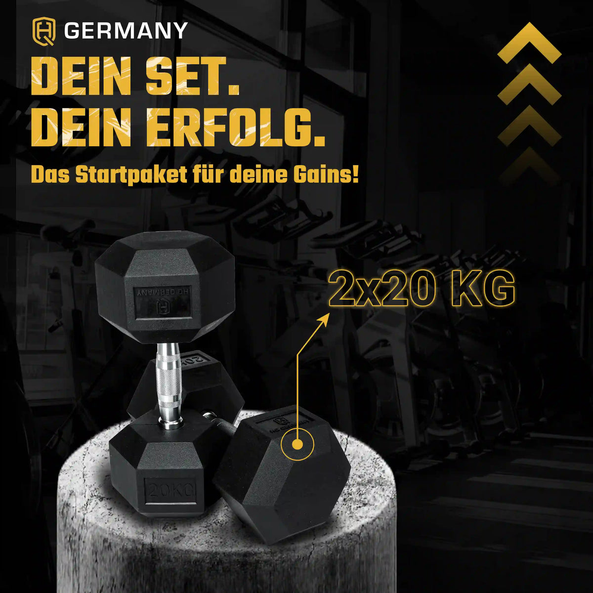 Hexagon Hantel Paar | 2.5 - 37.5kg