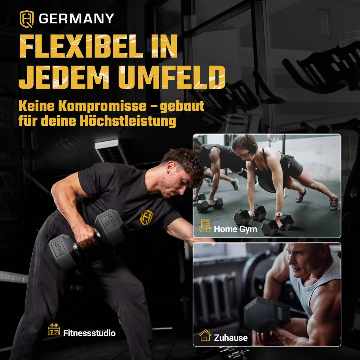 Hexagon Hantel Paar | 2.5 - 37.5kg