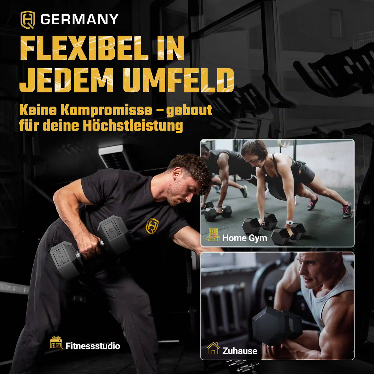 Hexagon Hantel Paar | 2.5 - 37.5kg