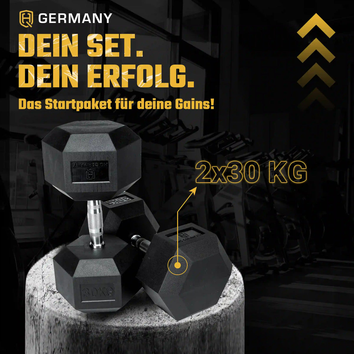 Hexagon Hantel Paar | 2.5 - 37.5kg