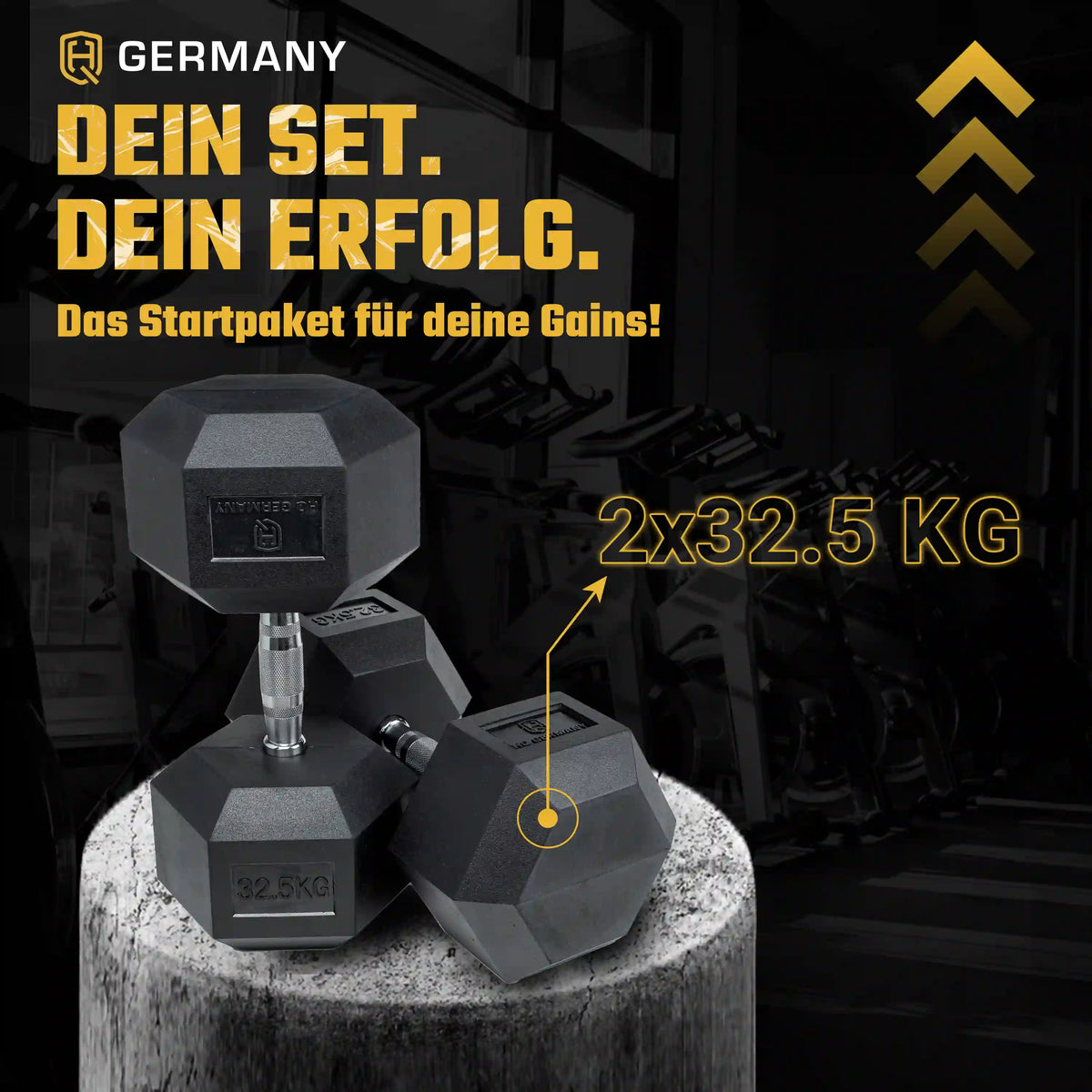 Hexagon Hantel Paar | 2.5 - 37.5kg