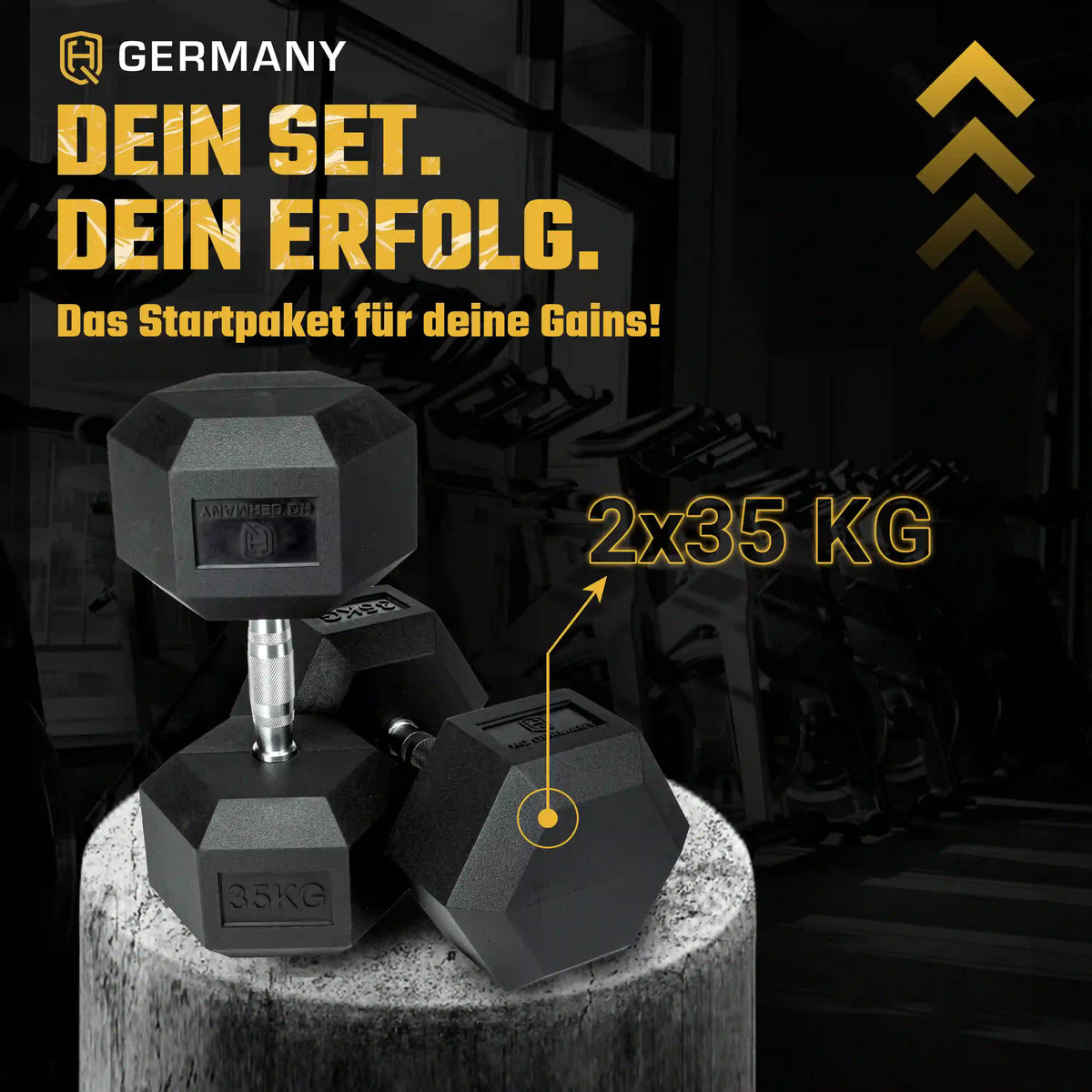 Hexagon Hantel Paar | 2.5 - 37.5kg