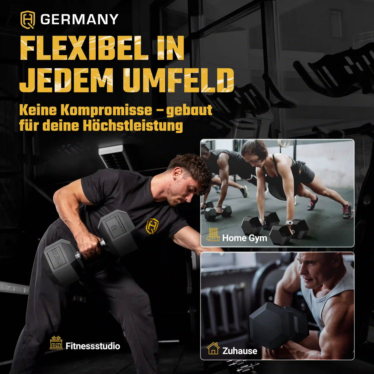 Hexagon Hantel Paar | 2.5 - 37.5kg