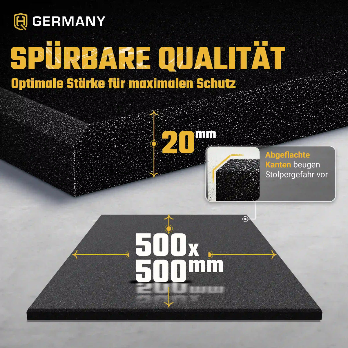 Indoor Sportboden 50 x 50 cm | 20 mm