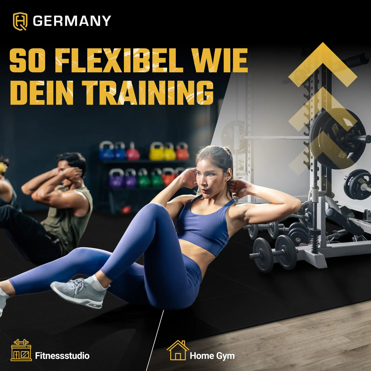 Indoor Sportboden 50 x 50 cm | 20 mm