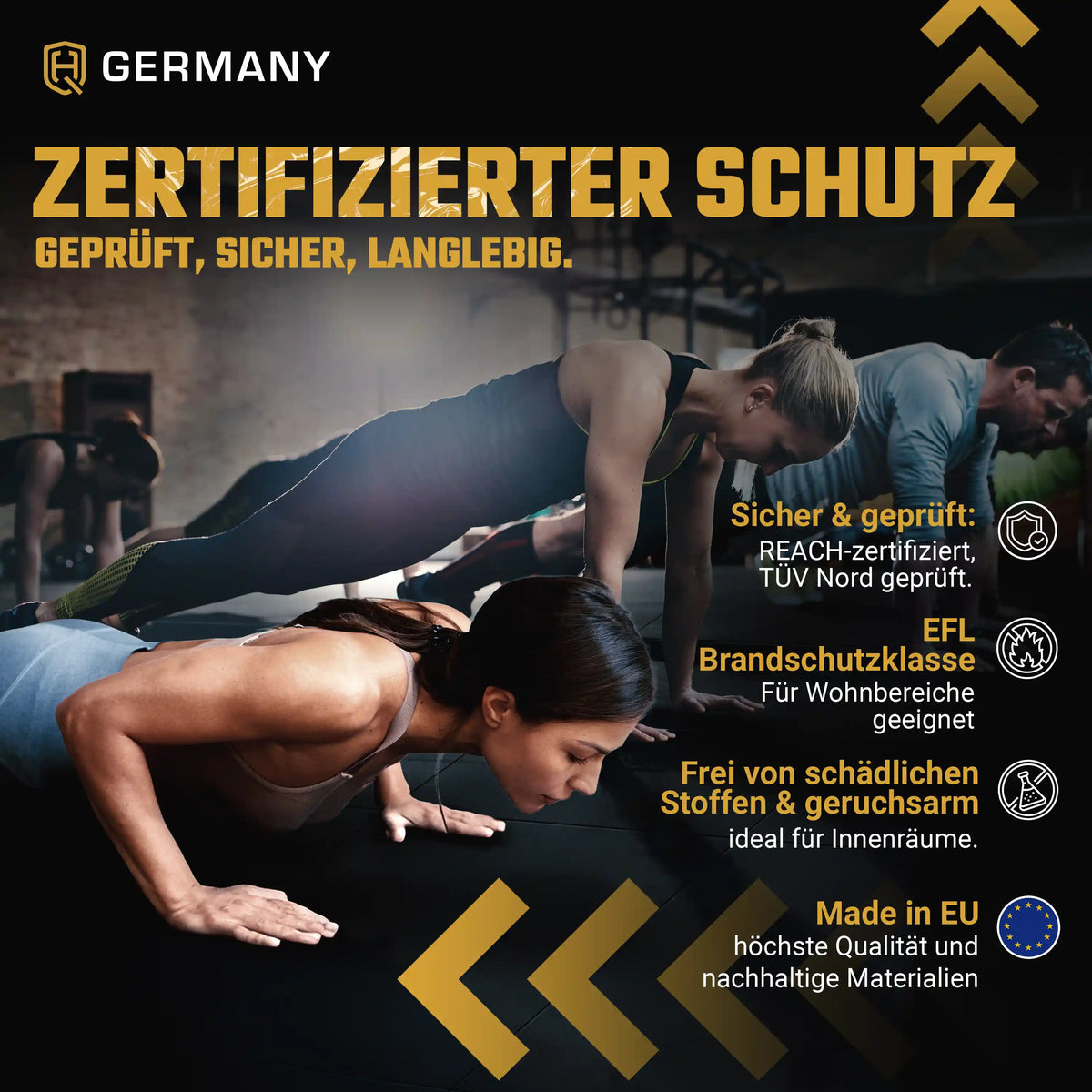 Outdoor Sportboden 100 x 100 cm | 25 - 40 mm