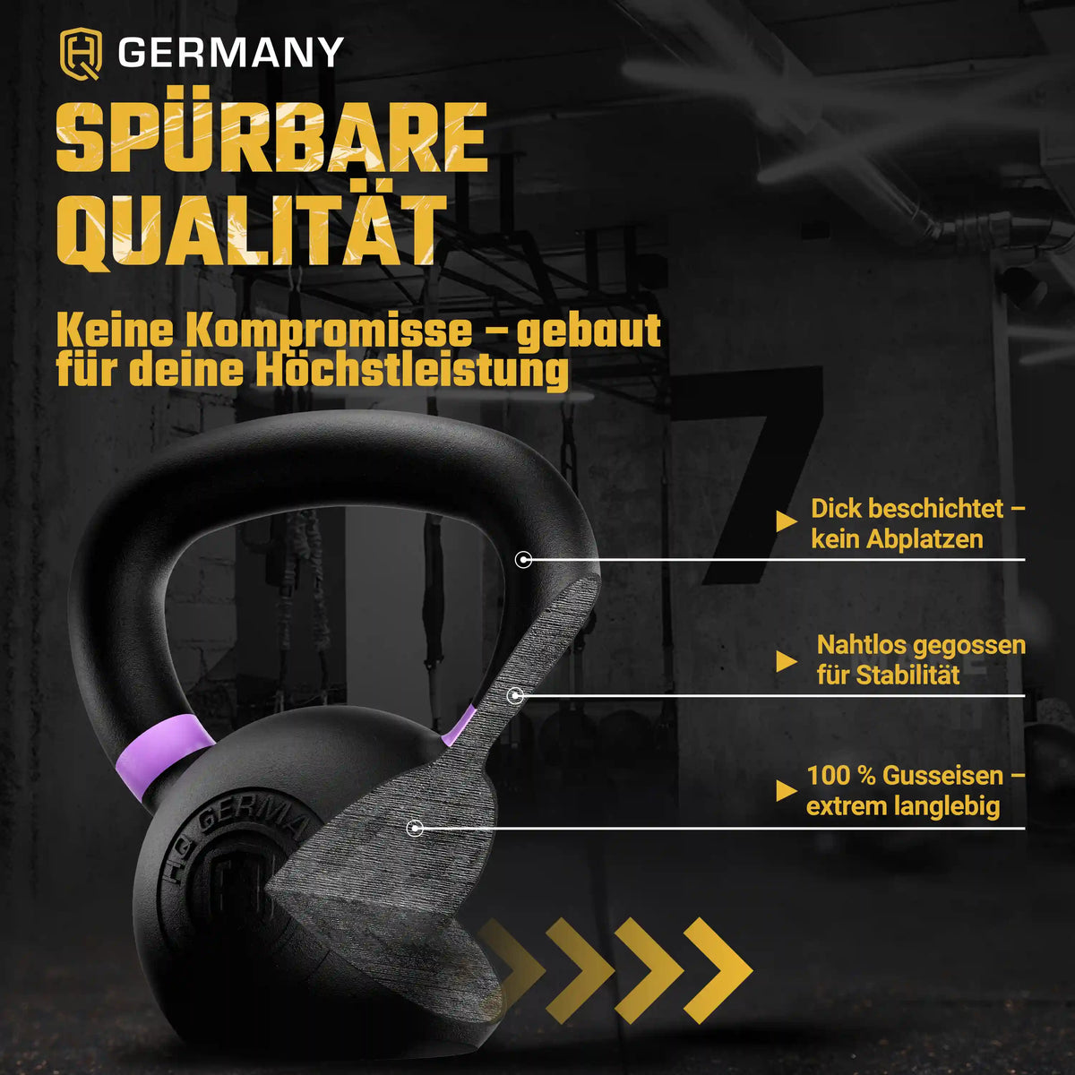 Powdercoat Kettlebell 2-32KG