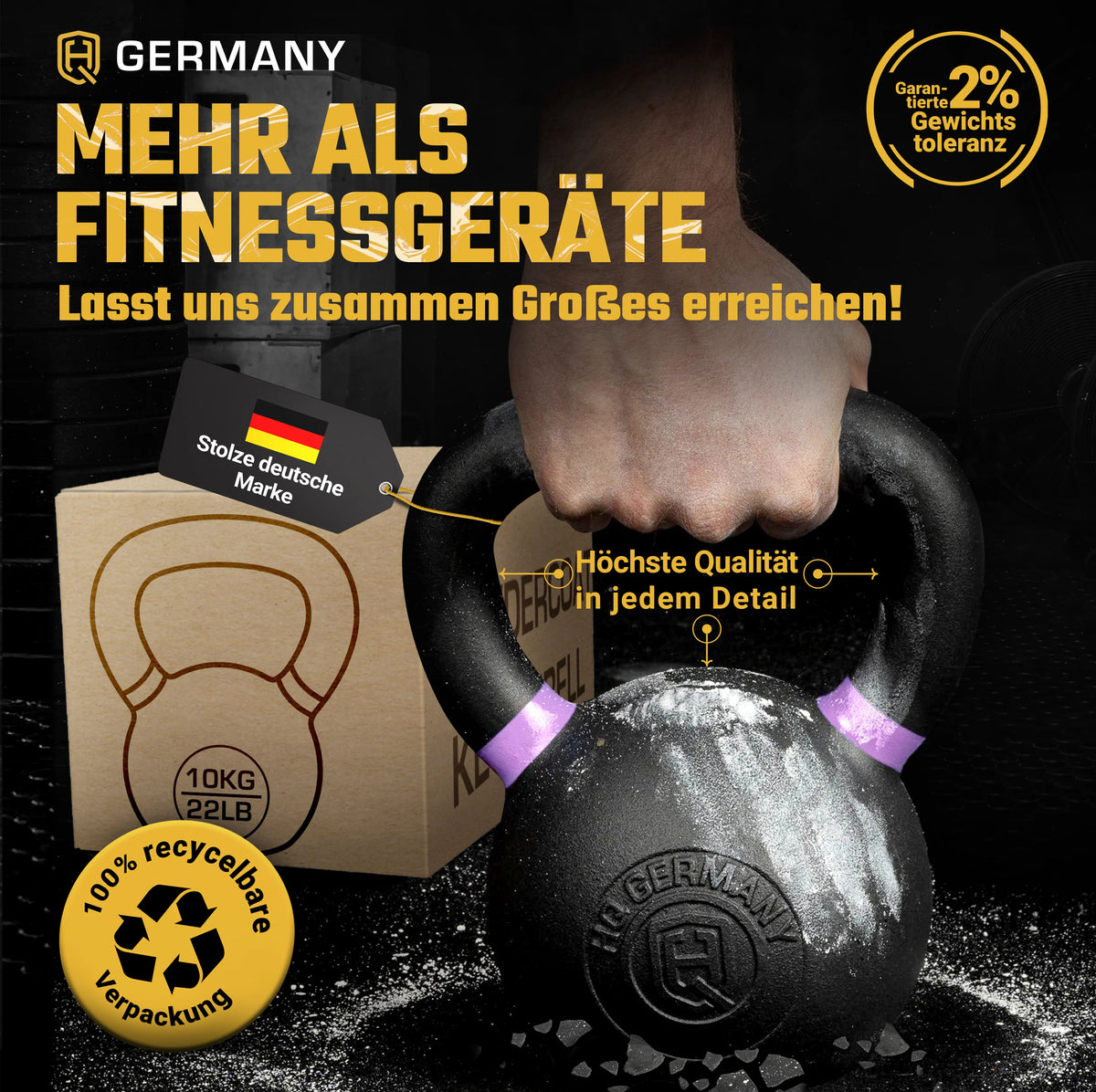 Powdercoat Kettlebell 2-32KG