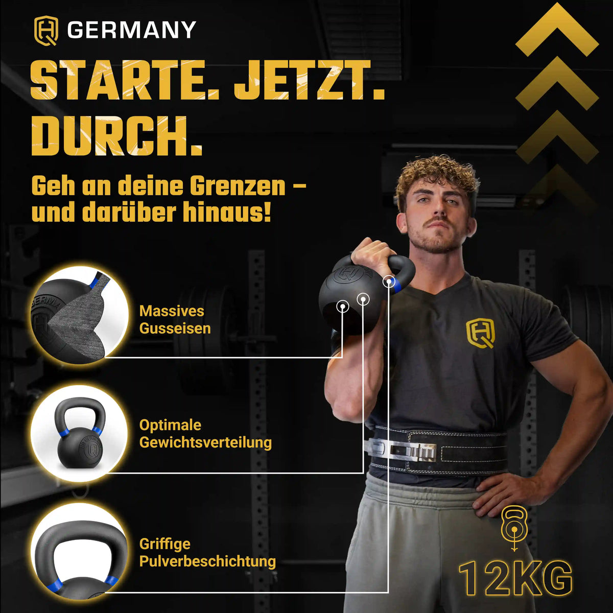 Powdercoat Kettlebell 2-32KG