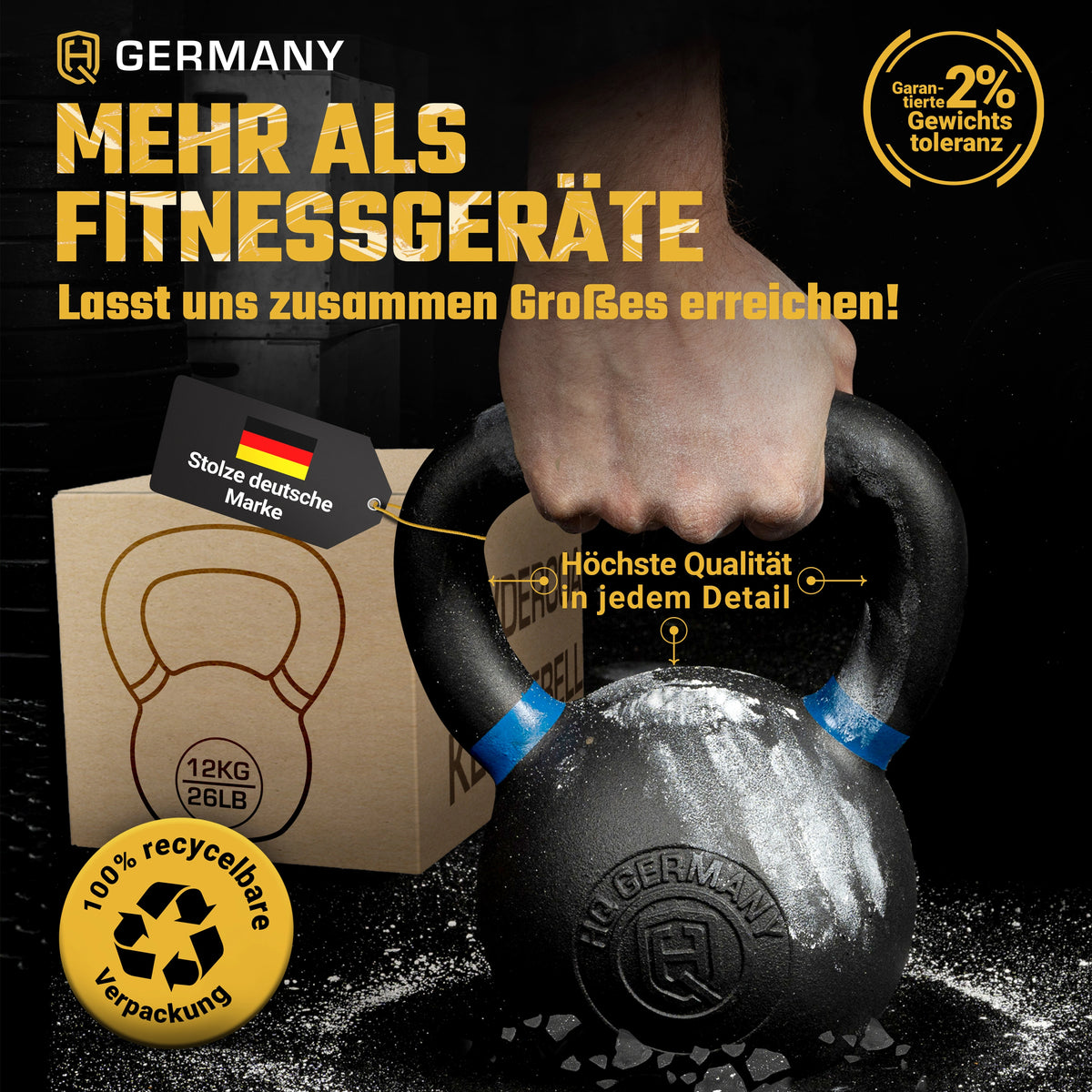 Powdercoat Kettlebell 2-32KG