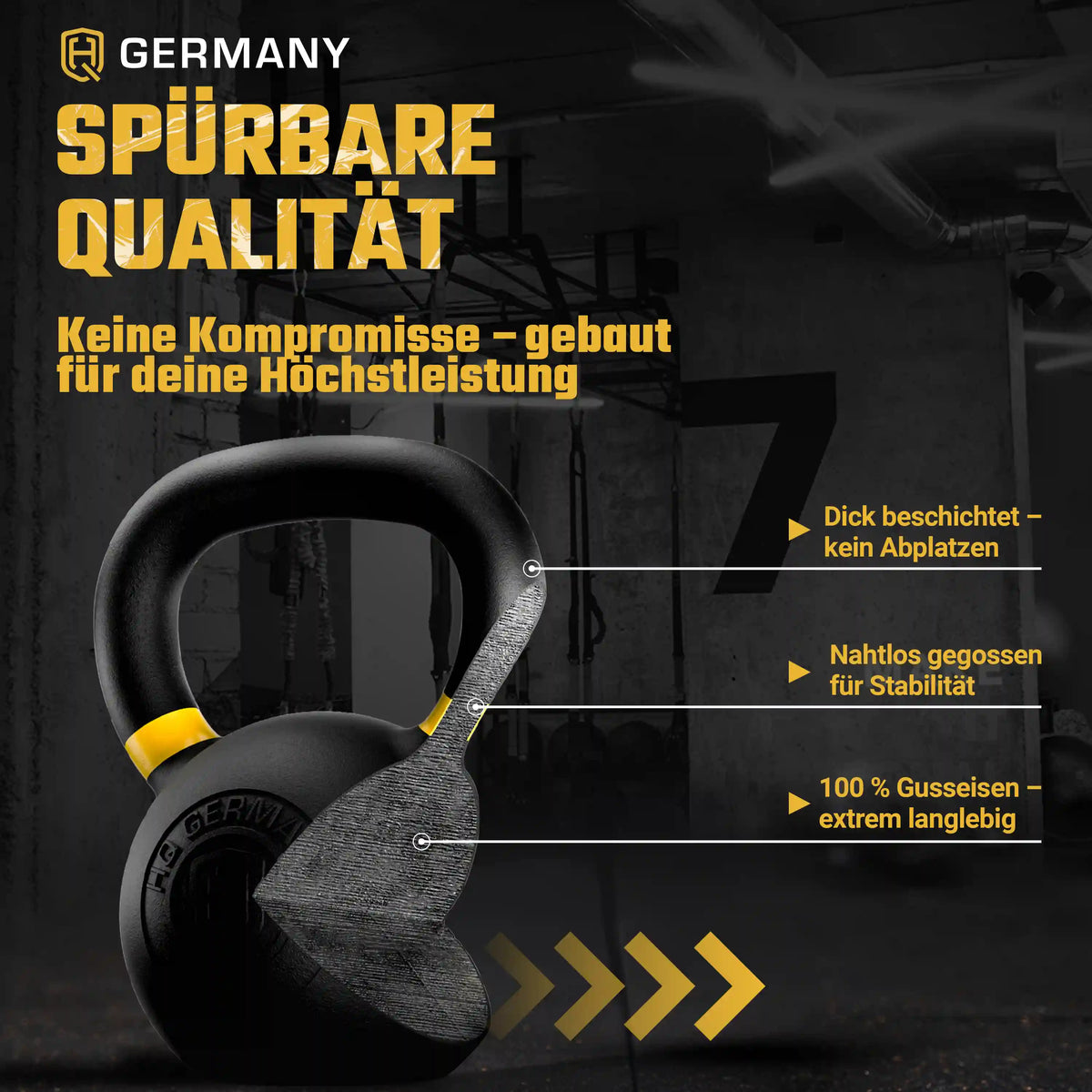 Powdercoat Kettlebell 2-32KG