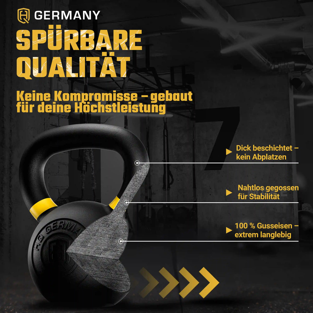 Powdercoat Kettlebell 2-32KG