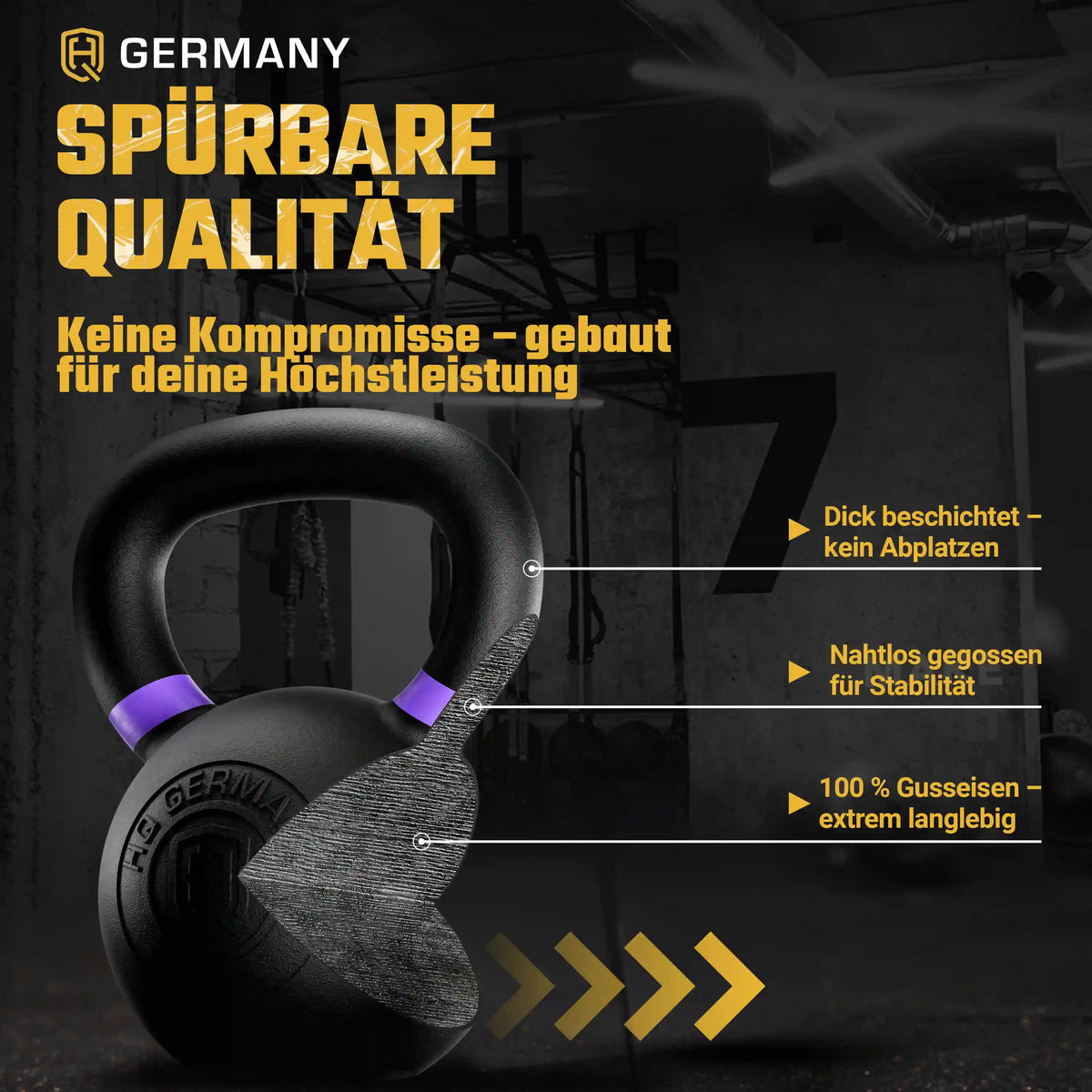 Powdercoat Kettlebell 2-32KG