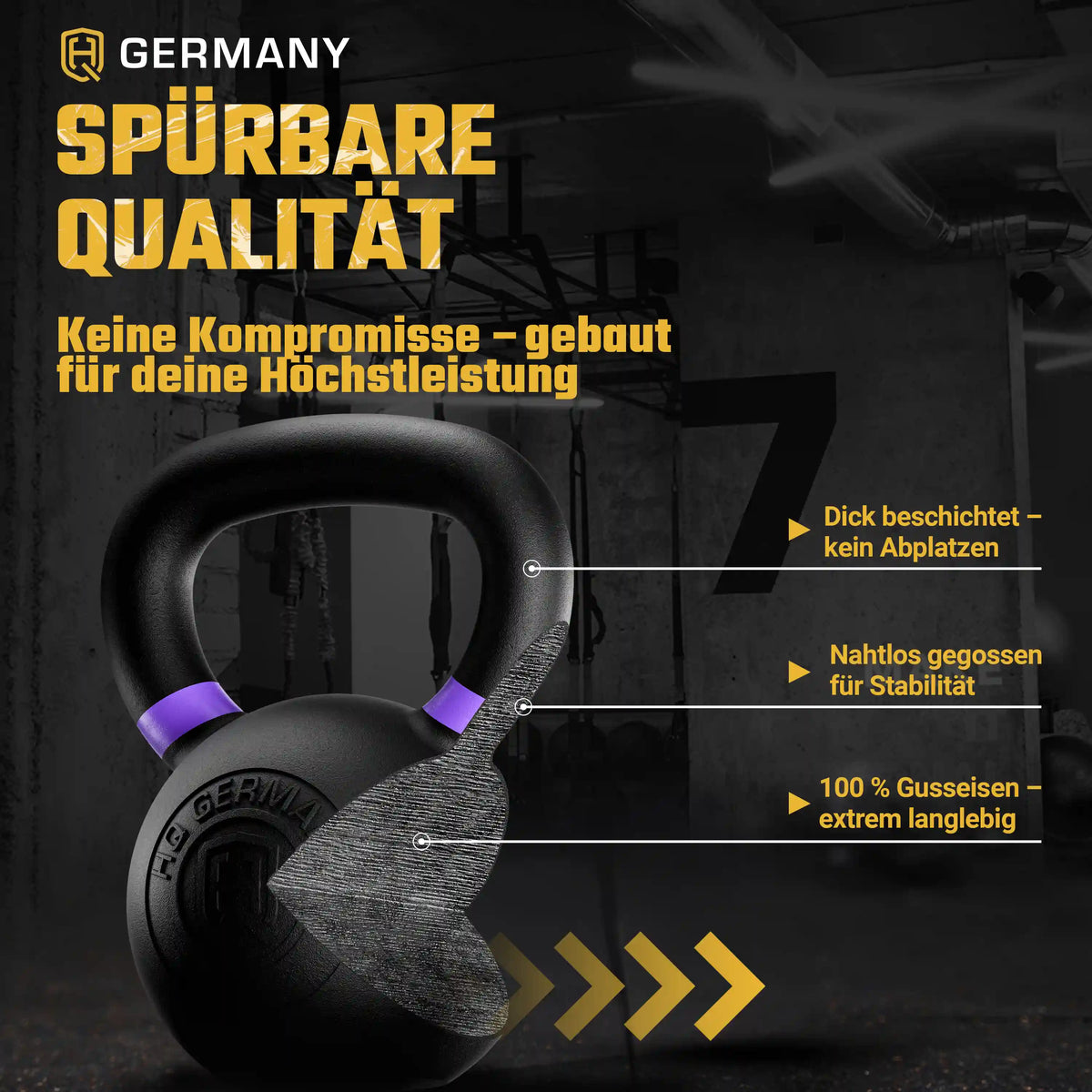 Powdercoat Kettlebell 2-32KG