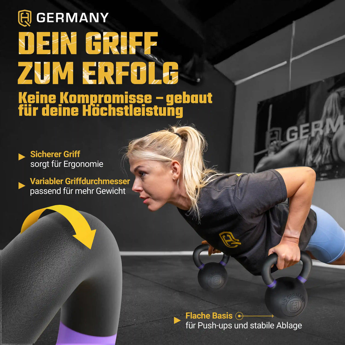 Powdercoat Kettlebell 2-32KG