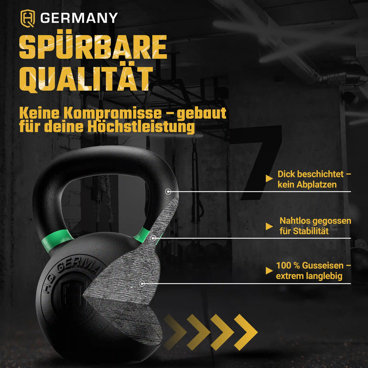 Powdercoat Kettlebell 2-32KG