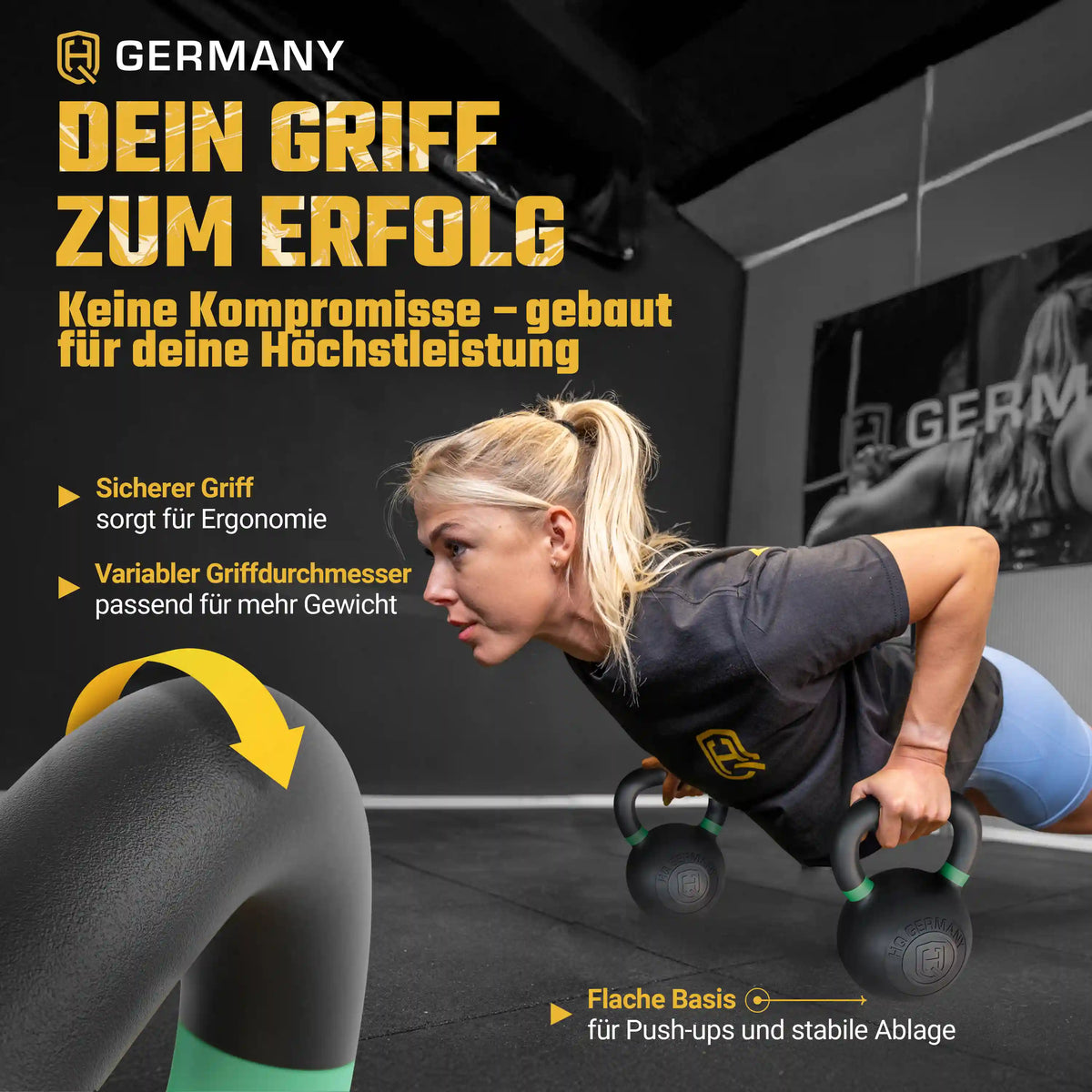 Powdercoat Kettlebell 2-32KG